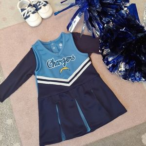 Chargers infant cheerleader dress